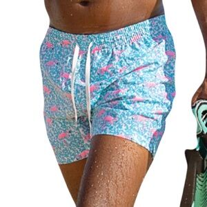 Chubbies Men’s The Domingos Are For Flamingos Classic Swim Trunk 5.5” Inseam XXL